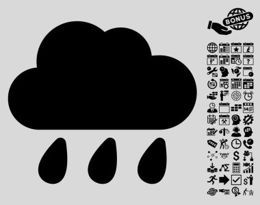 Bonus ile yağmur bulutu simgesi