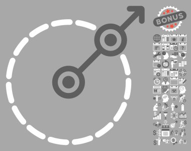 Bonus ile yuvarlak alan çıkış simgesi