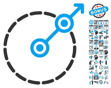 Bonus ile yuvarlak alan çıkış simgesi