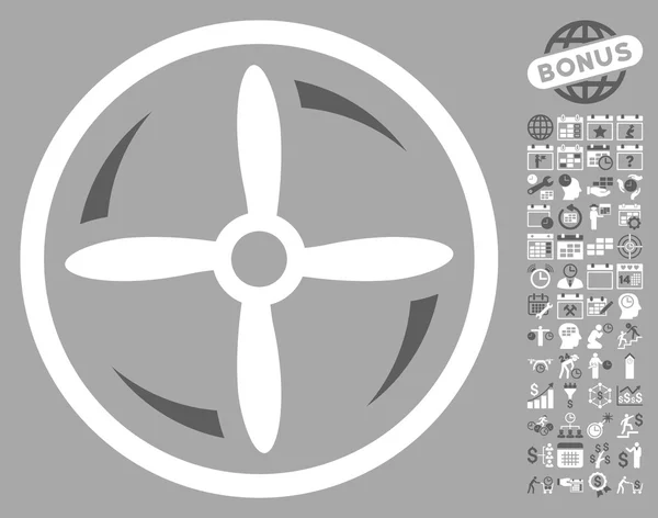 Значок вращения дрона с бонусом — стоковый вектор