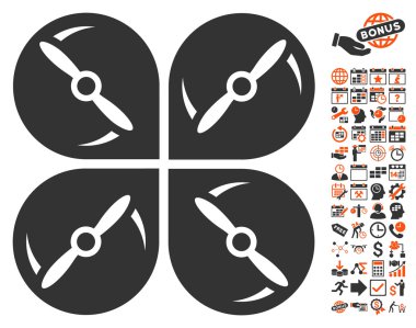 Bonus ile Airdrone vidayı döndürme simgesi