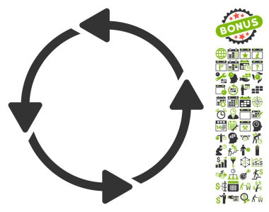Bonus döndürme Ccw simgesi