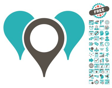 Bonus ile harita işaretçiler simgesi