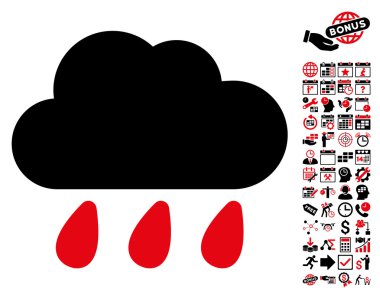 Bonus ile yağmur bulutu simgesi