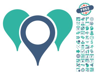 Bonus ile harita işaretçiler simgesi