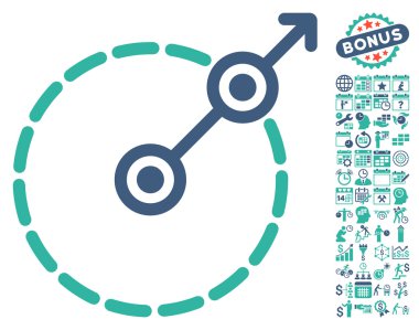 Bonus ile yuvarlak alan çıkış simgesi