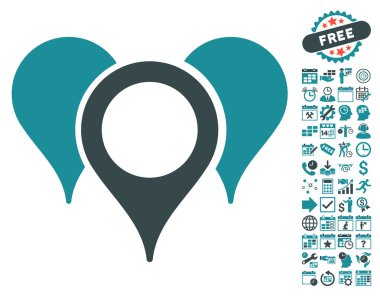 Bonus ile harita işaretçiler simgesi