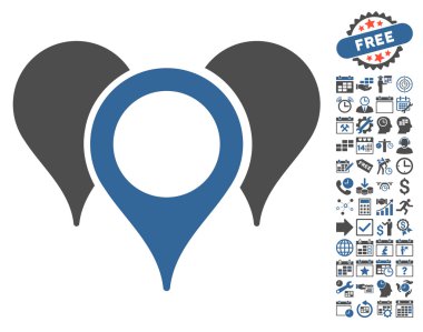 Bonus ile harita işaretçiler simgesi