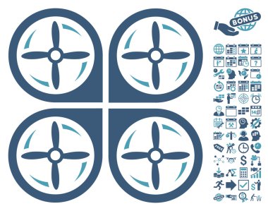 Bonus ile Quadrotor vidayı döndürme simgesi