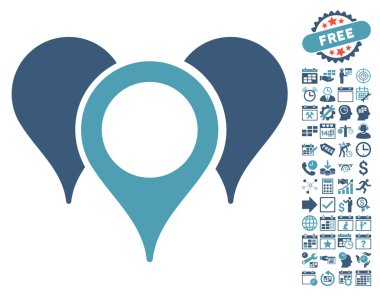 Bonus ile harita işaretçiler simgesi