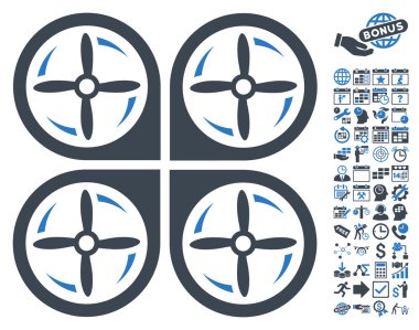 Bonus ile Quadrotor vidayı döndürme simgesi