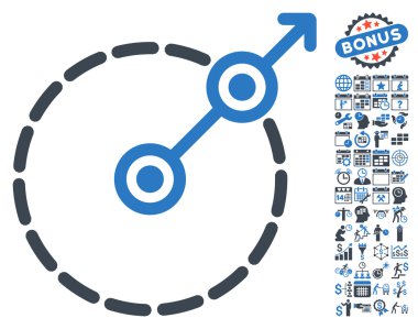 Bonus ile yuvarlak alan çıkış simgesi