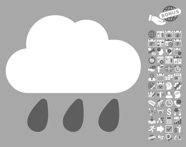 Icône nuage de pluie avec bonus — Image vectorielle