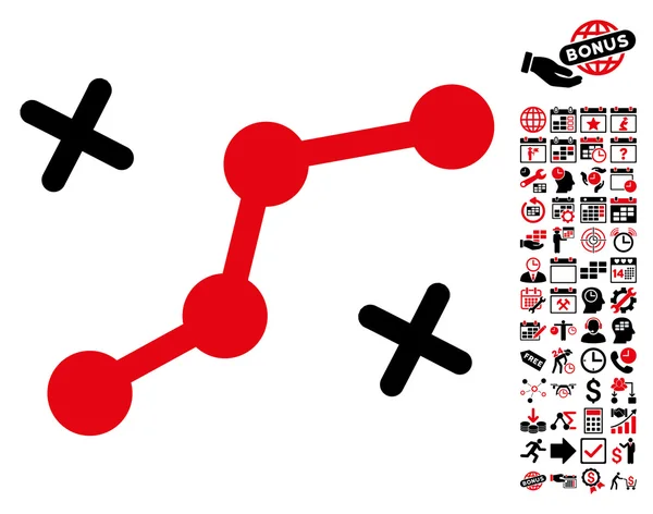 Διαδρομή εικονιδίου με μπόνους τα σημεία — Διανυσματικό Αρχείο