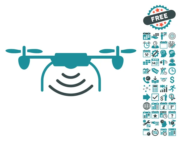 Радиопередатчик Airdrone Icon с бонусом — стоковый вектор