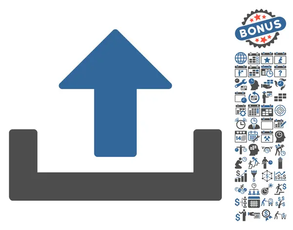 Carregar ícone com bônus —  Vetores de Stock