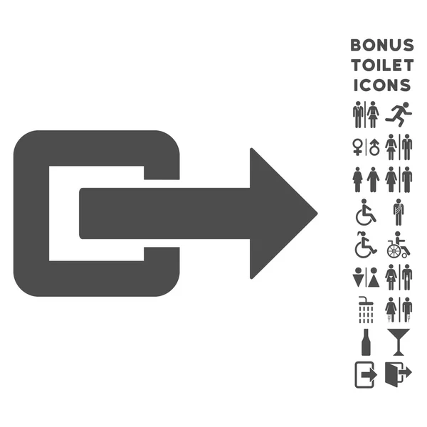 Направление выхода икона плоский вектор и бонус — стоковый вектор