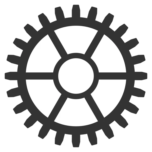 Uhr Rad flach Symbol — Stockvektor