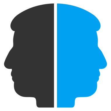 Çift yüzlü düz simgesi