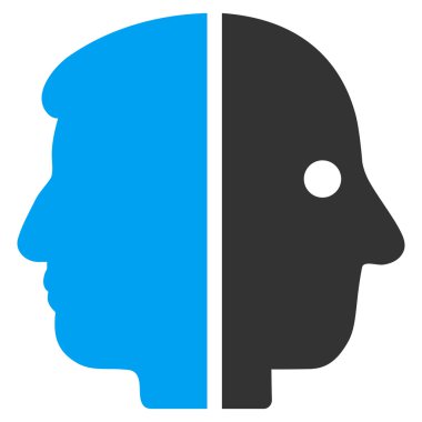 Çift yüzlü düz simgesi