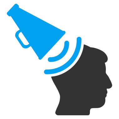 Propaganda megafon düz simgesi