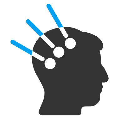 Sinirsel arayüz düz simgesi