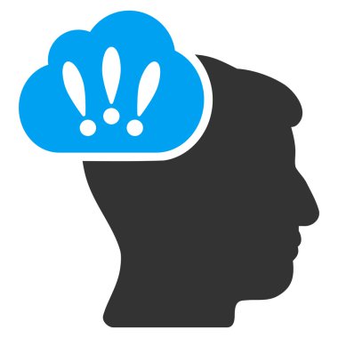 Sorun beyin fırtınası düz simgesi