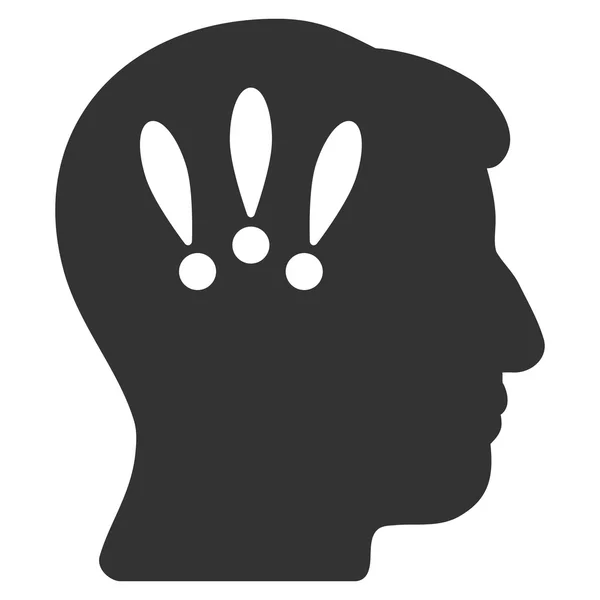 Head Problems Flat Icon — Stock Vector