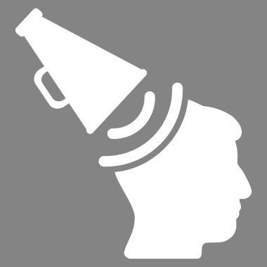 Propaganda megafon düz simgesi