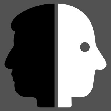 Çift yüzlü düz simgesi