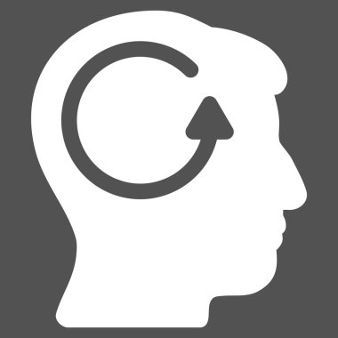 Baş bellek düz simgesi Yenile