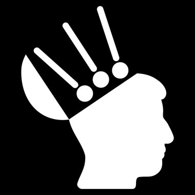 Açık fikirli arabirimi düz simgesi