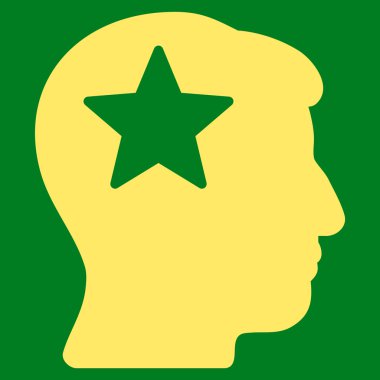 Yıldız kafa düz simgesi