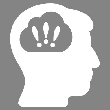 Sorun beyin fırtınası düz simgesi