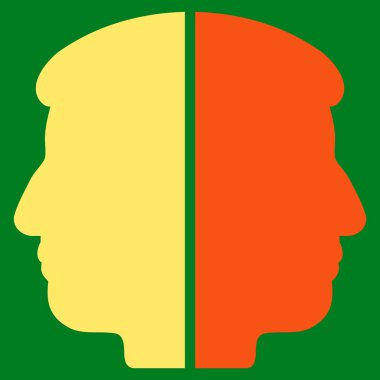 Çift yüzlü düz simgesi