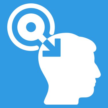 Beyin arabirimi eklenti düz simgesi