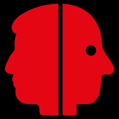 Çift yüzlü düz simgesi