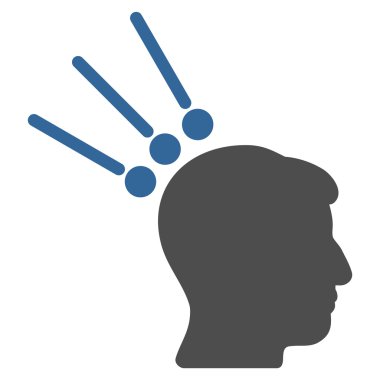 Kafa konektörleri düz simgesi Test