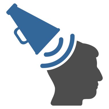 Propaganda megafon düz simgesi