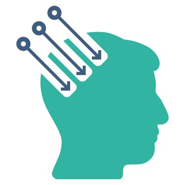 Nöro arabirim düz simgesi