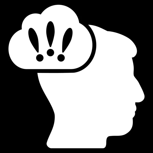 Problème Brainstorm Flat Icon — Image vectorielle