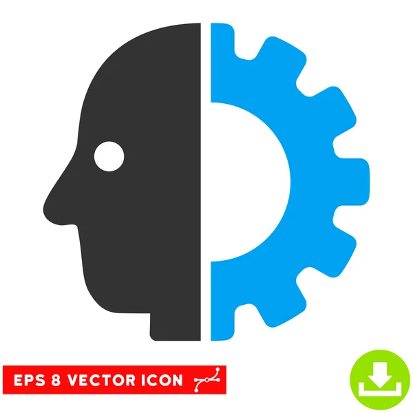 Cyborg Head Vektor eps Symbol — Stockvektor