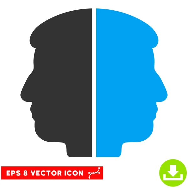 Dual-Face-Vektor eps-Symbol — Stockvektor