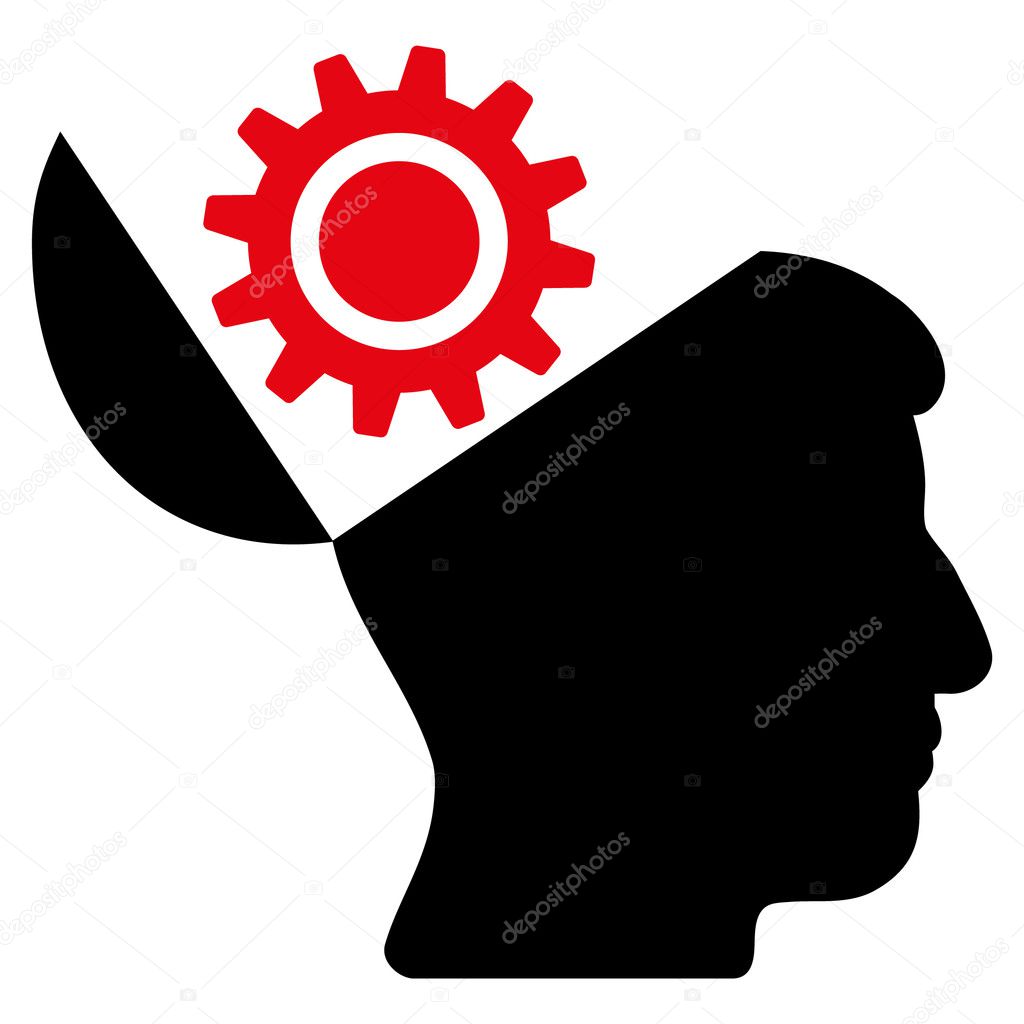 Open Head Gear Flat Icon