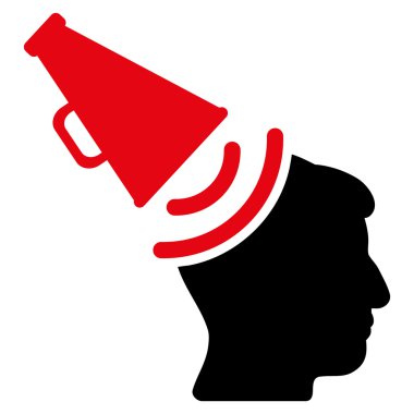 Propaganda megafon düz simgesi