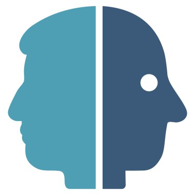 Çift yüzlü düz simgesi