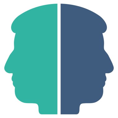 Çift yüzlü düz simgesi