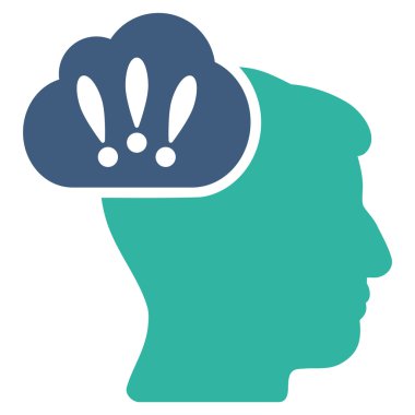 Sorun beyin fırtınası düz simgesi