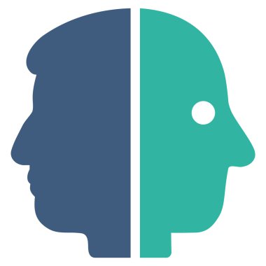 Çift yüzlü düz simgesi