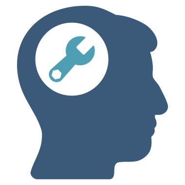 Baş anahtar düz simgesine